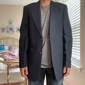 Michael Kors mens linen blazer 38R peak lapels!